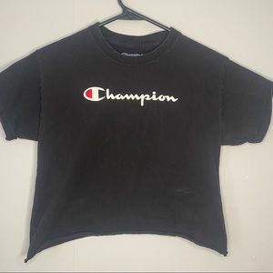 Champion cropped tee black